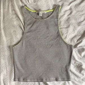 American Eagle striped crop top